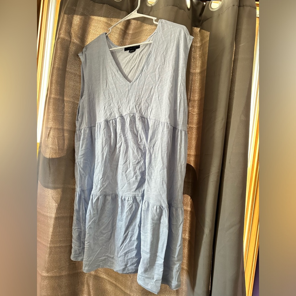 Social standard baby blue top